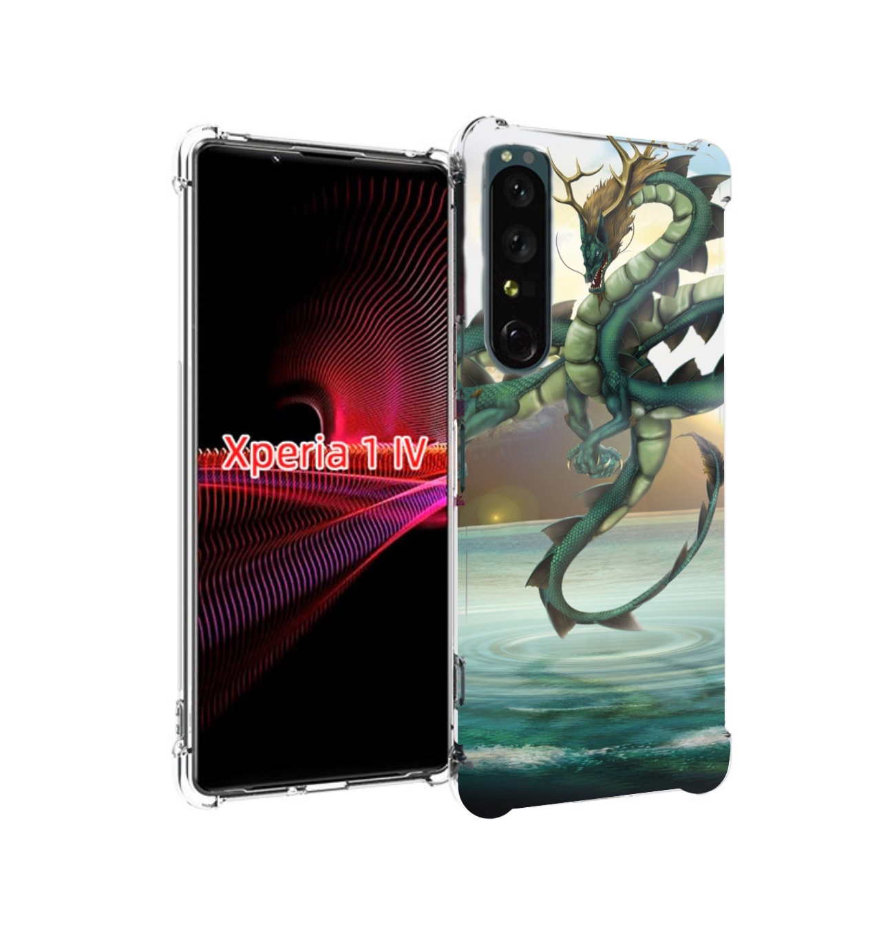 

Чехол накладка MyPads водяной-дракон для Sony Xperia 1 IV, Прозрачный, Tocco
