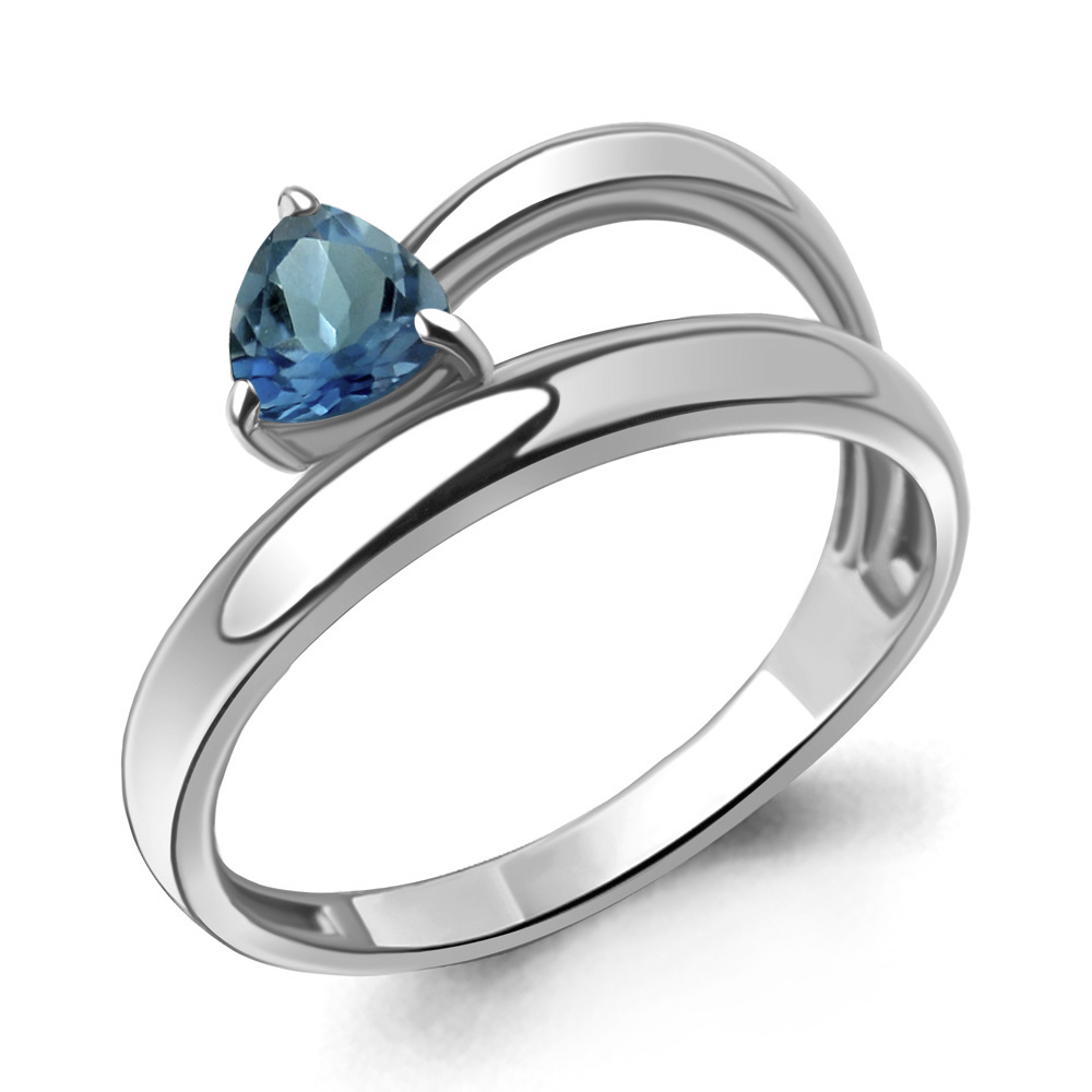 

Кольцо из серебра с топазом Aquamarine Aquamarine 6955008_925_р р. 17, 6955008_925_р