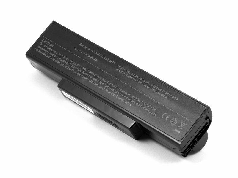 

Аккумулятор для ноутбука Asus A32-K72, A32-N71 6600mAh
