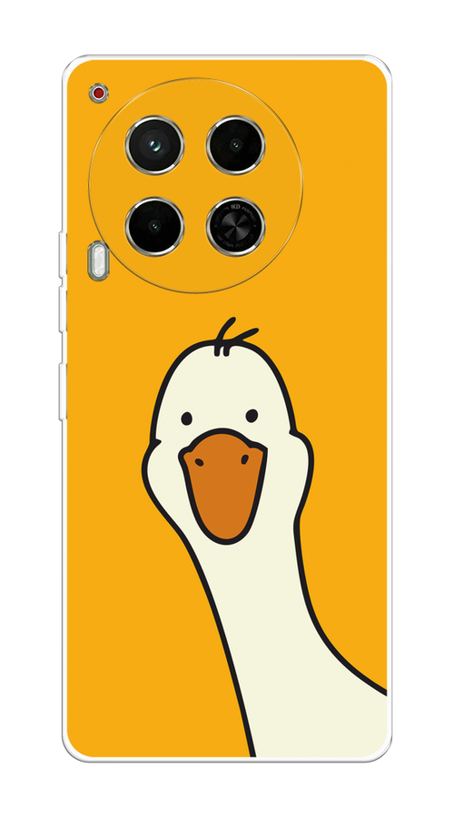 

Чехол на Tecno Camon 30 5G "Утка на желтом фоне", Желтый;красный, 305550-1