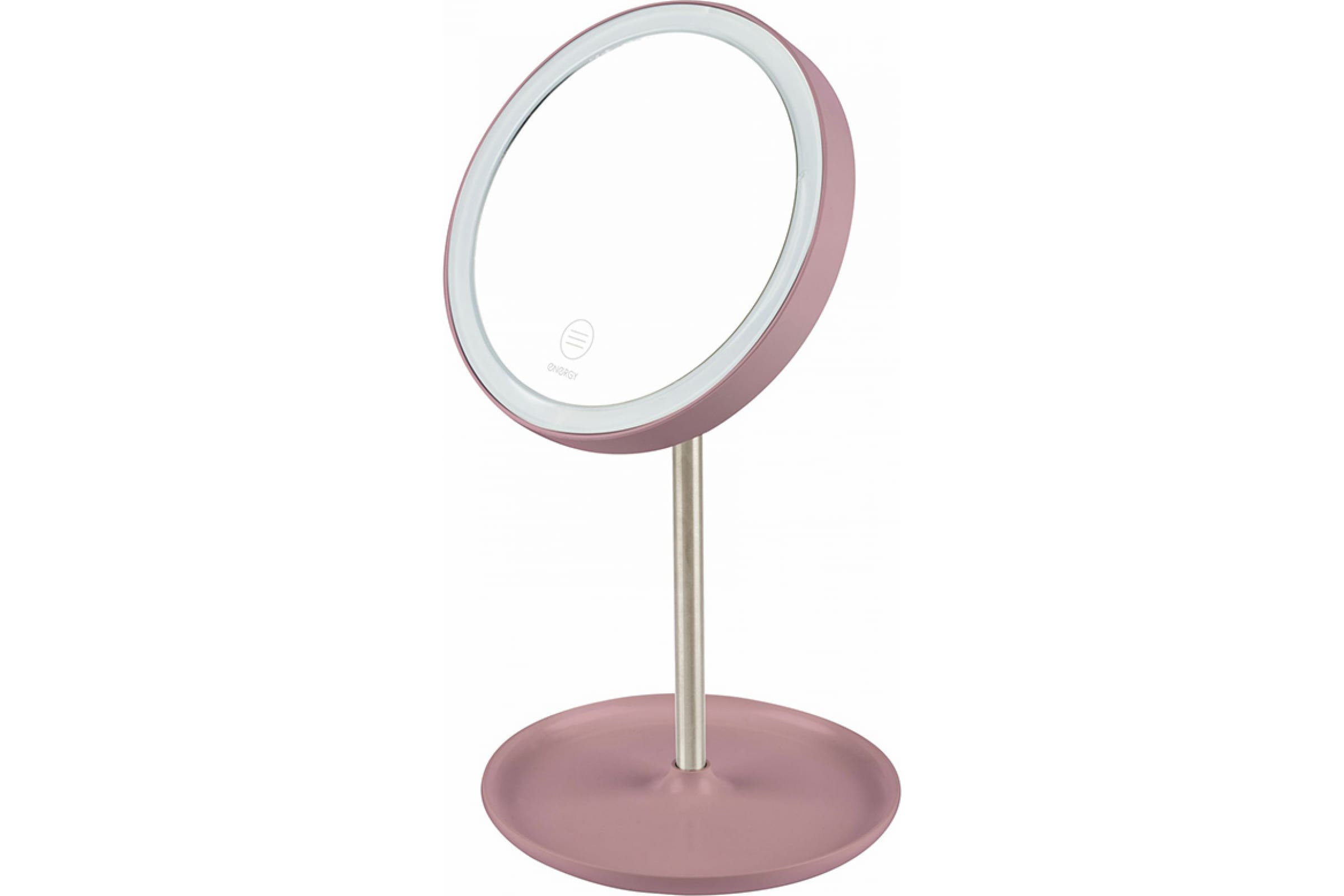 Зеркало косметическое ENERGY EN-758, LED подсветка косметическое складное зеркало energy