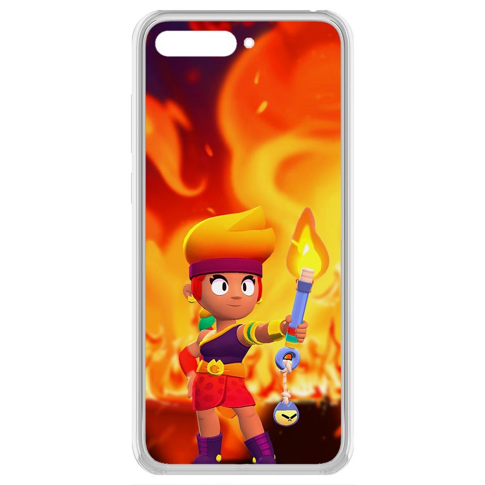 

Чехол-накладка Brawl Stars-Амбер для Huawei Y6 (2018)