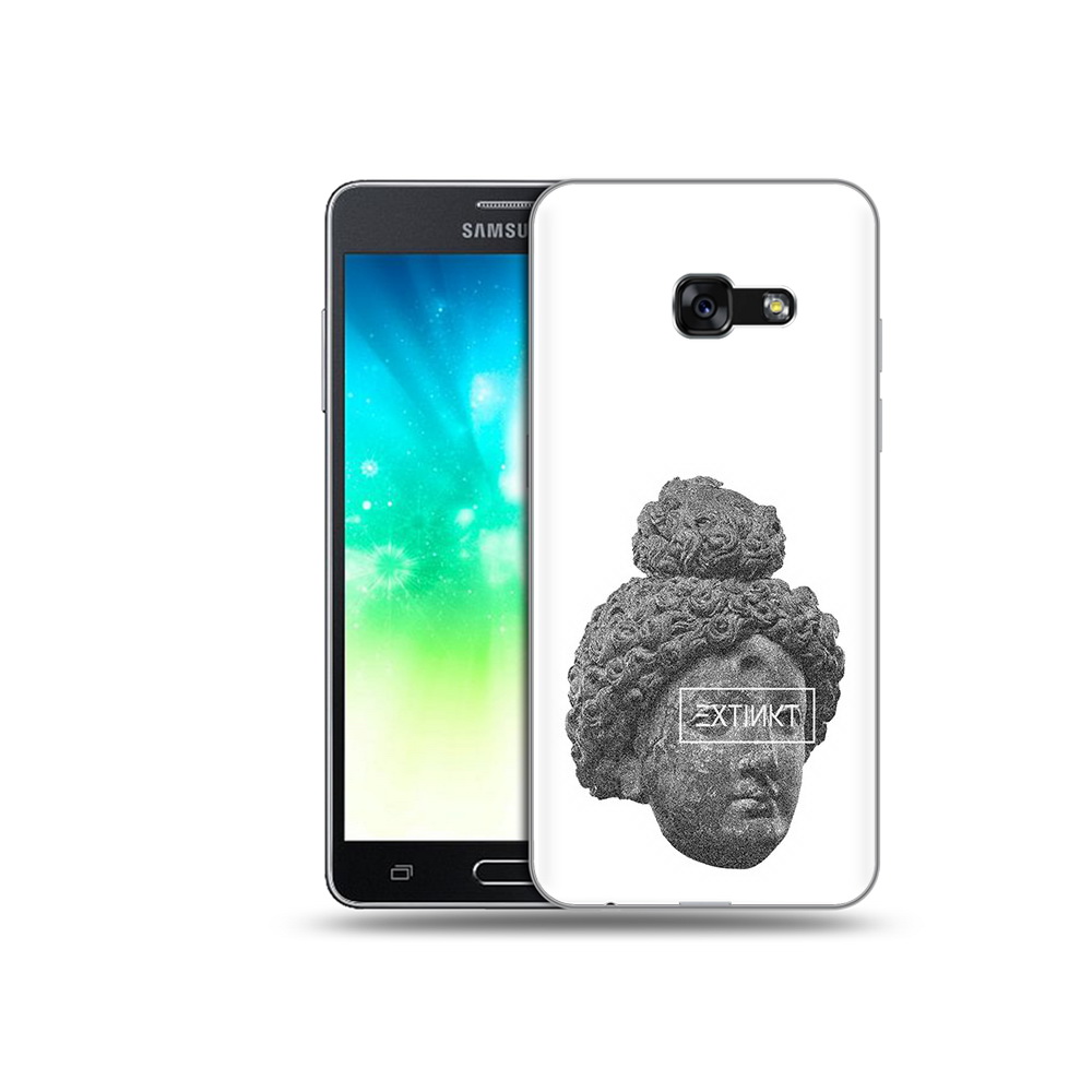 

Чехол MyPads Tocco для Samsung Galaxy A3 (2017) каменное лицо девушки (PT51197.565.383), Прозрачный, Tocco