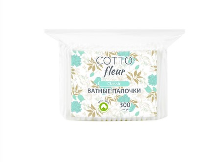 

Палочки ватные Cotto Fleur Classic, 300 штук