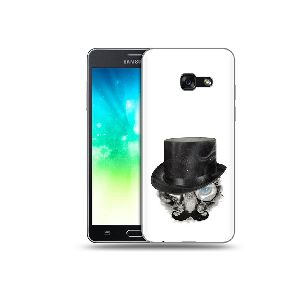 

Чехол MyPads Tocco для Samsung Galaxy A3 (2017) интелегентный кот (PT51197.565.378), Прозрачный, Tocco
