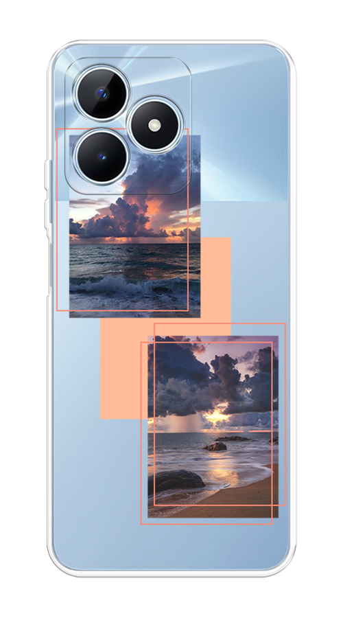 

Чехол на Realme C60 "Sky collage", Розовый;прозрачный;синий, 2516550-1