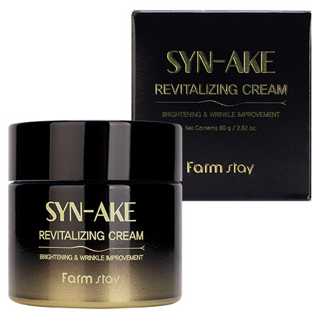 Крем для лица FarmStay Syn-Ake Revitalizing Cream с пептидом змеиного яда, 80 г asiakiss крем для век со змеиным пептидом 40