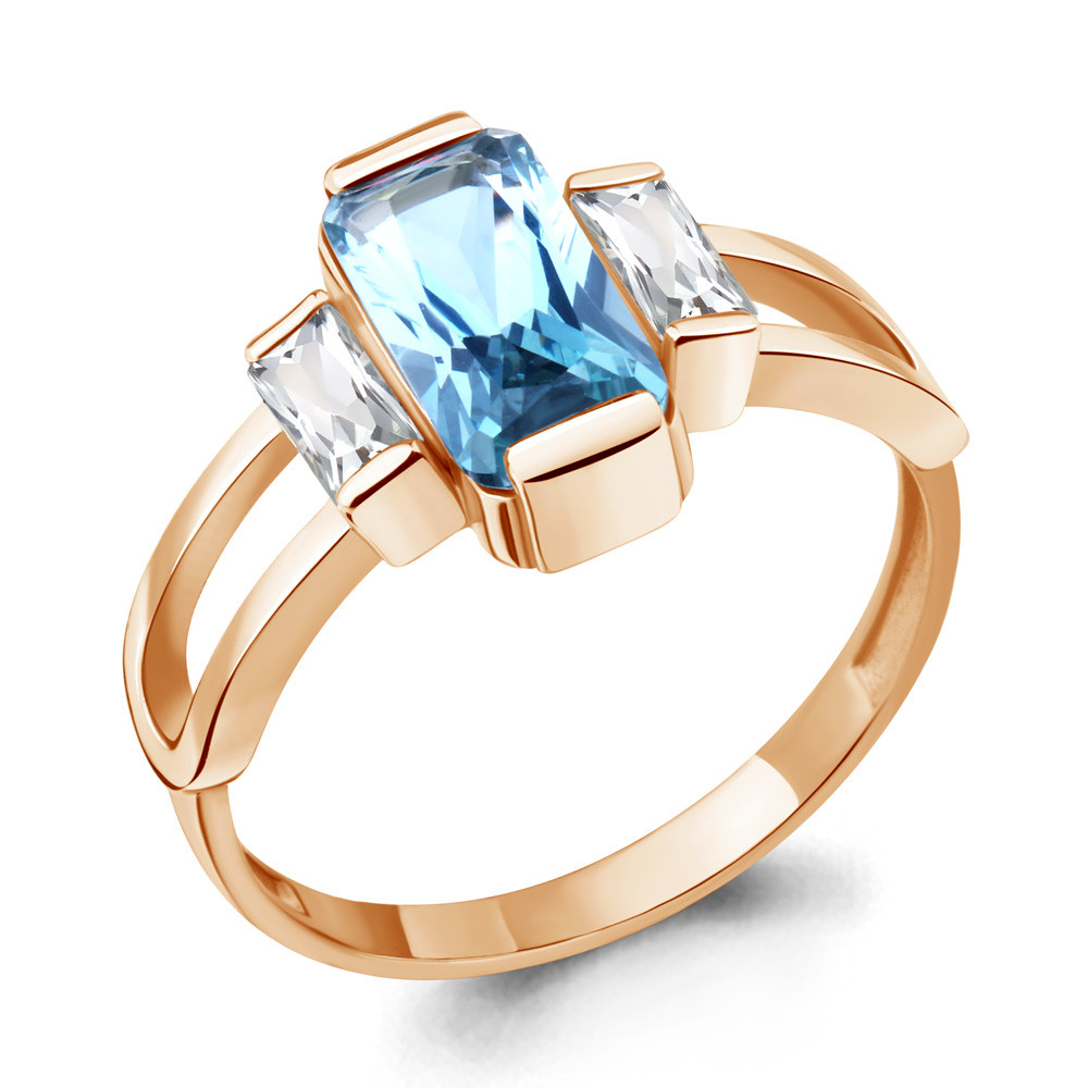 

Кольцо из серебра с фианитом Aquamarine Aquamarine 6954892_925_з р. 16,5, 6954892_925_з