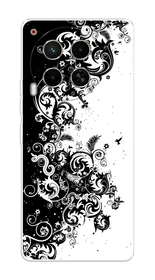 

Чехол на Tecno Camon 30 5G "Черно белый узор", Белый;черный;серый, 305550-1