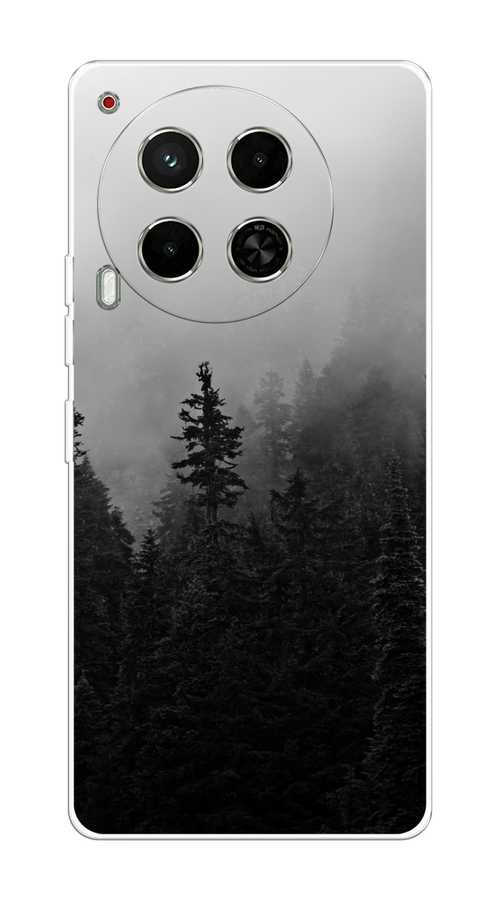 

Чехол на Tecno Camon 30 5G "Туманный лес", Серый;черный, 305550-1