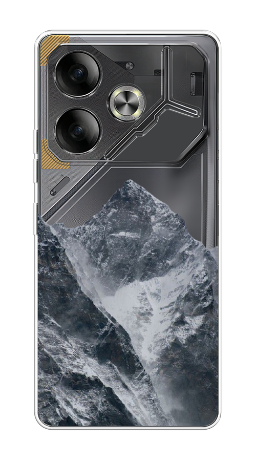 

Чехол на Tecno Pova 6 "Горы арт 4", Серый;бежевый, 305350-1