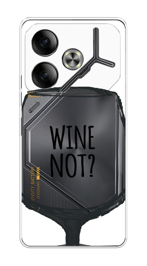 

Чехол на Tecno Pova 6 "Wine not white", Белый, 305350-1
