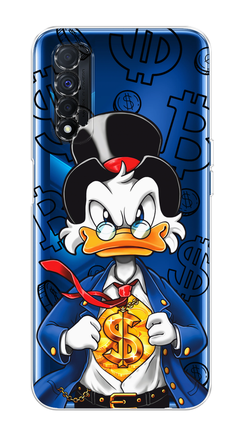 

Чехол на Oppo Realme 7 "Scrooge Goldman", Черный;белый;синий, 254150-1