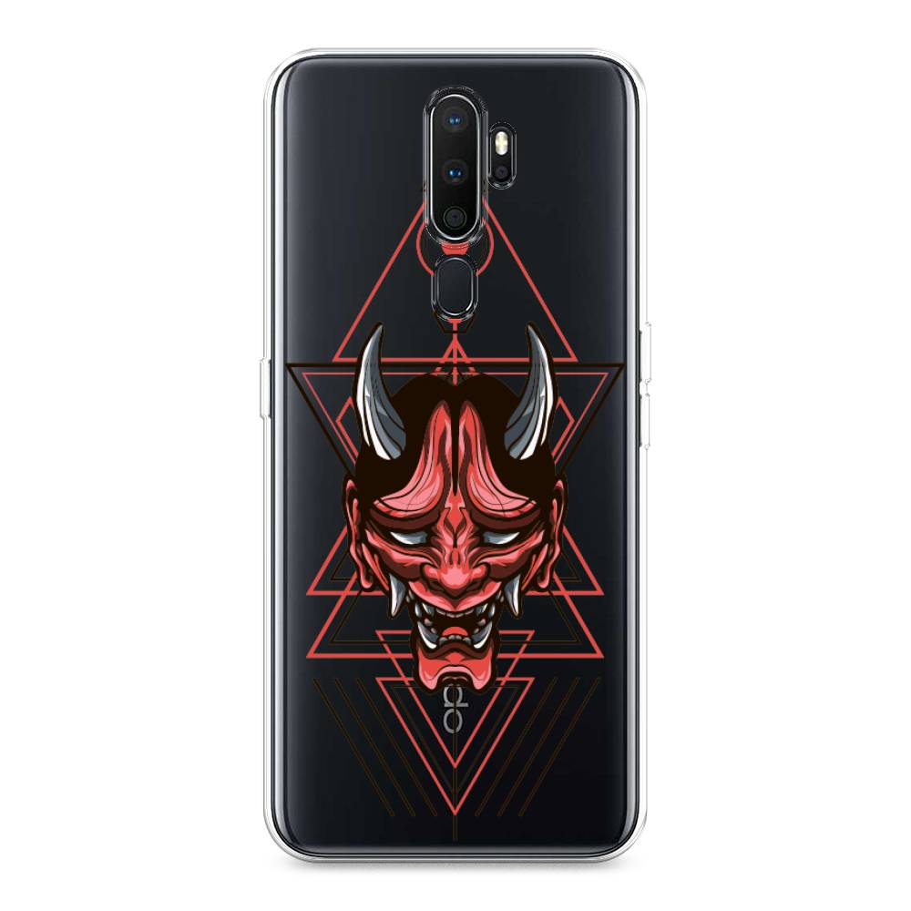 

Чехол на Oppo A5 "Hanya Oni mask", Серый;красный;черный, 251950-4