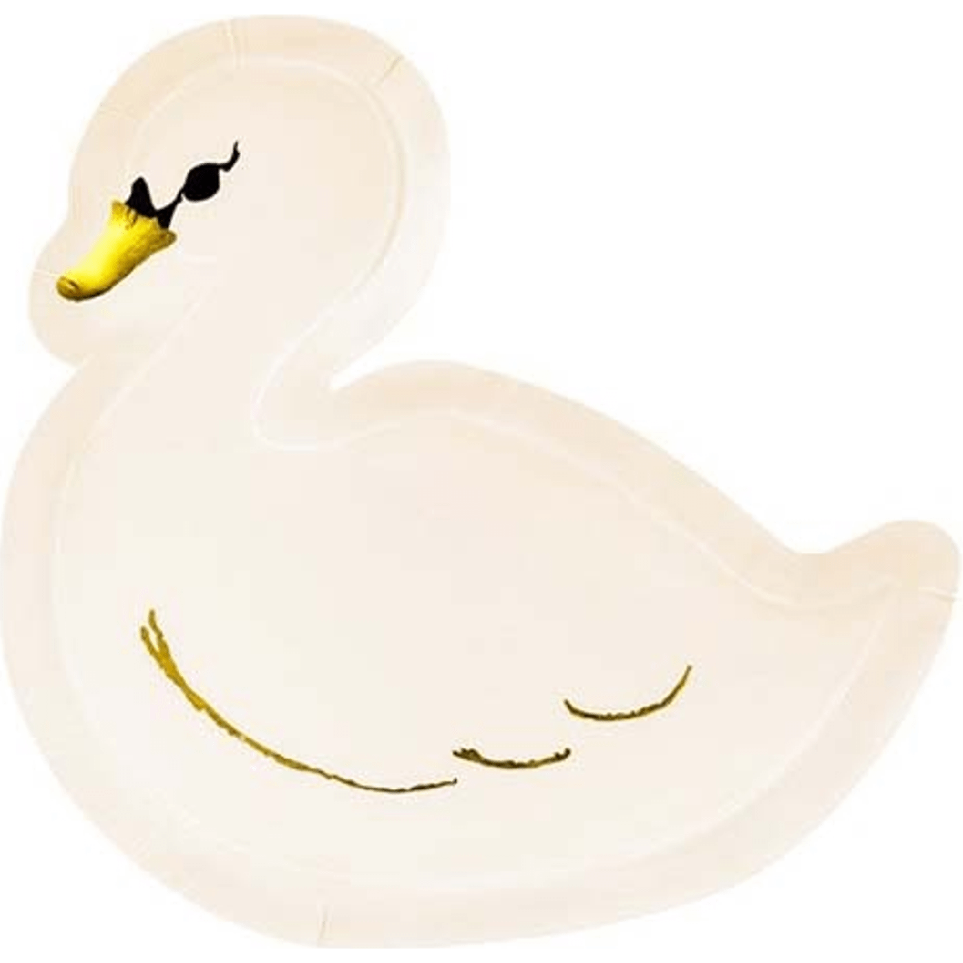 фото Тарелки бумажные partydeco swan 23 x 22 см 6 шт party deco