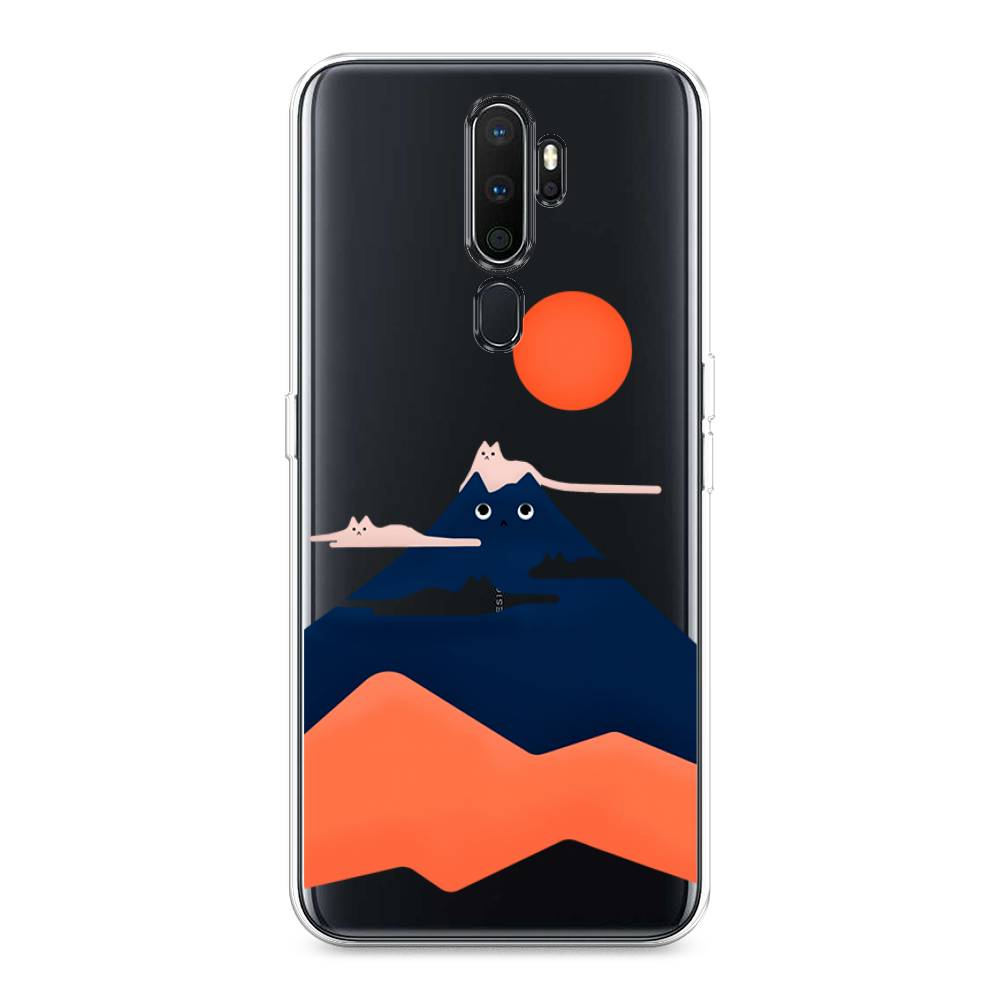 

Чехол на Oppo A5 "Кот-гора", Черный;оранжевый, 251950-4