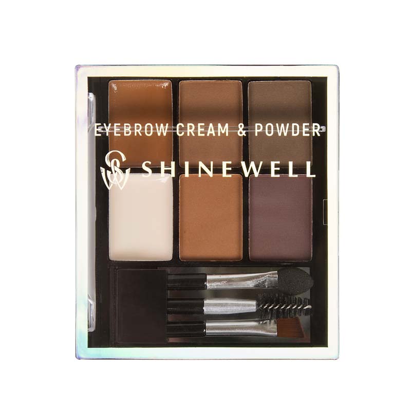 фото Набор для бровей shinewell eyebrow cream & powder т 01