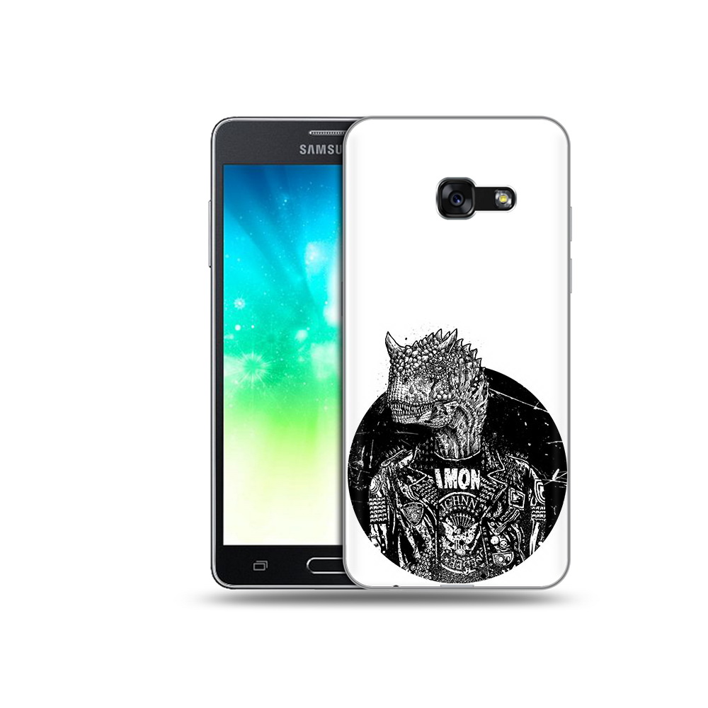 

Чехол MyPads Tocco для Samsung Galaxy A3 (2017) динозавр в куртке (PT51197.565.328), Прозрачный, Tocco