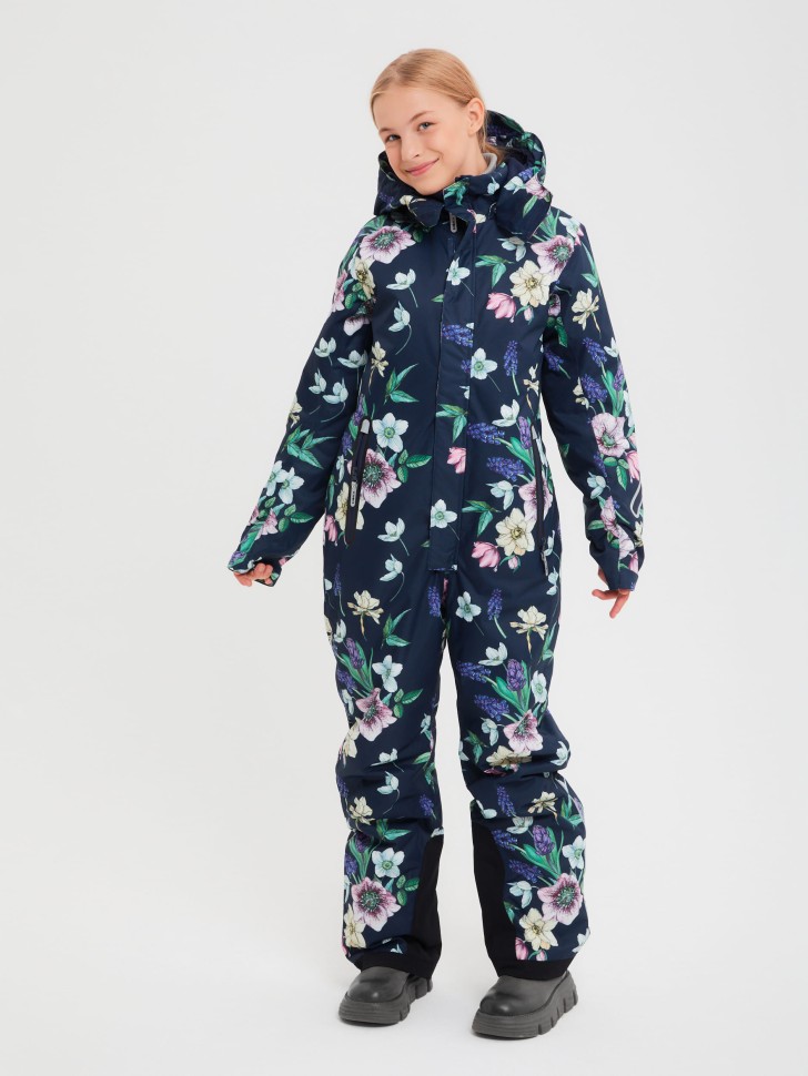 

Комбинезон детский BJORKA 204116SS21, синий с крупными цветами, 134, 204116SS21