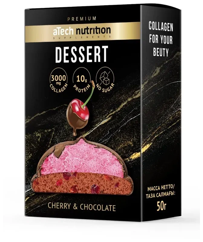 

Десерт протеиновый аTech nutrition Premium DESSERT вишня в шоколаде, 50 г х 3 шт, DESSERT