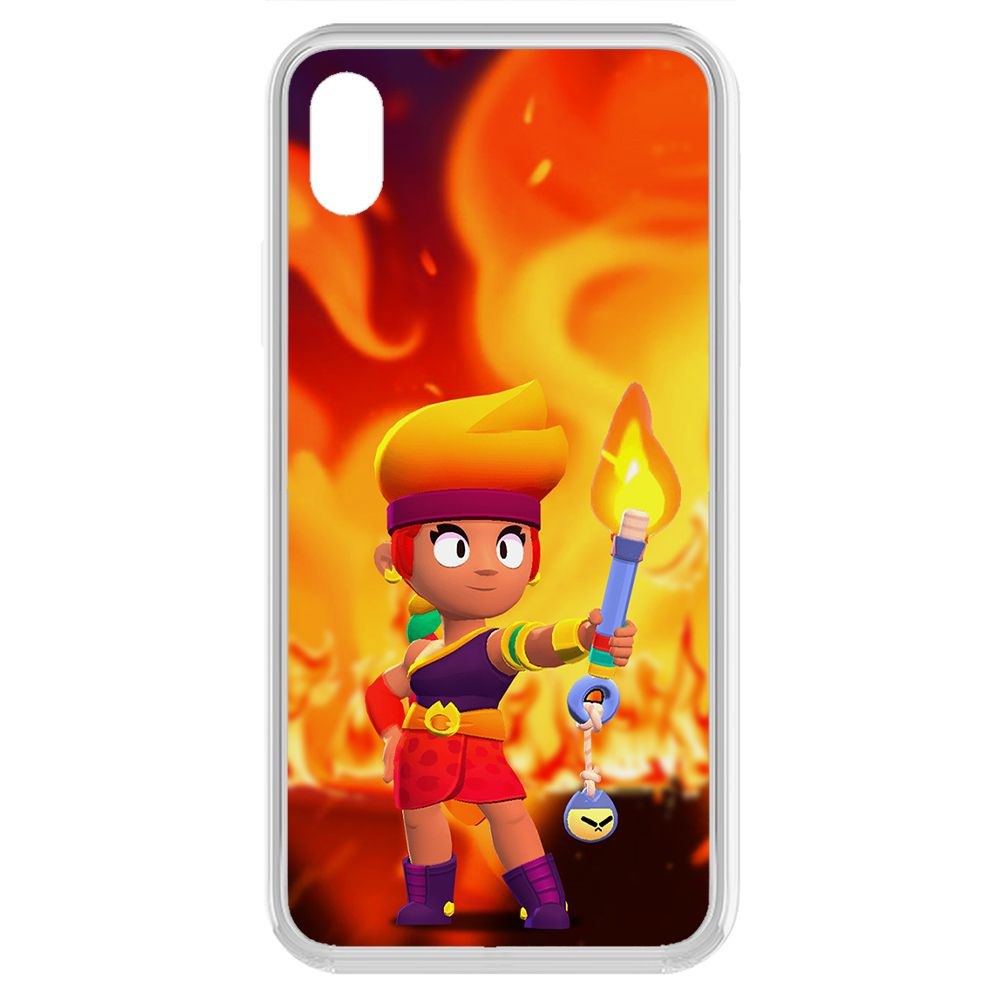

Чехол-накладка Brawl Stars-Амбер для iPhone XR, Прозрачный