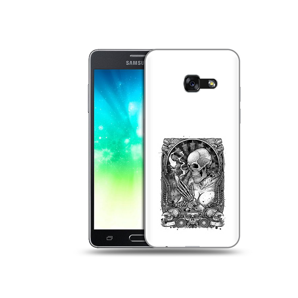 Чехол MyPads Tocco для Samsung Galaxy A3 (2017) девушка скелет (PT51197.565.316)