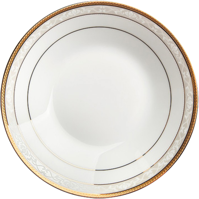

Тарелка суповая Noritake Хэмпшир золотой кант 19 см