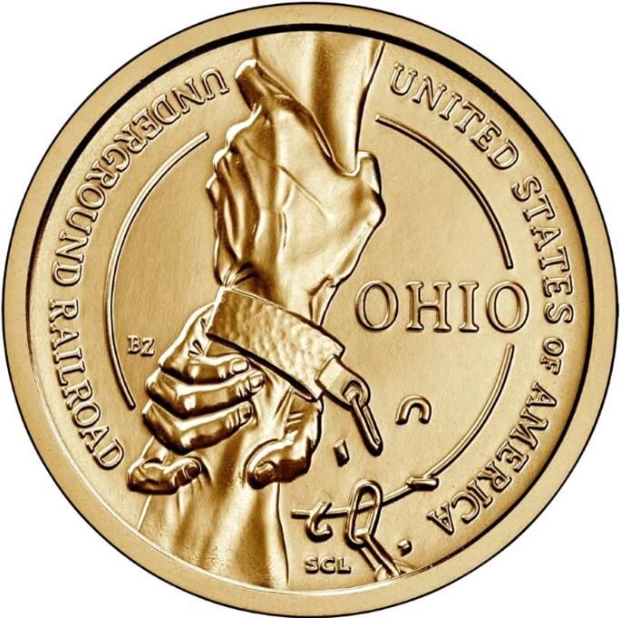

Монета 1 доллар Дорога к свободе, Огайо, Американские инновации, D, США 2023 UNC