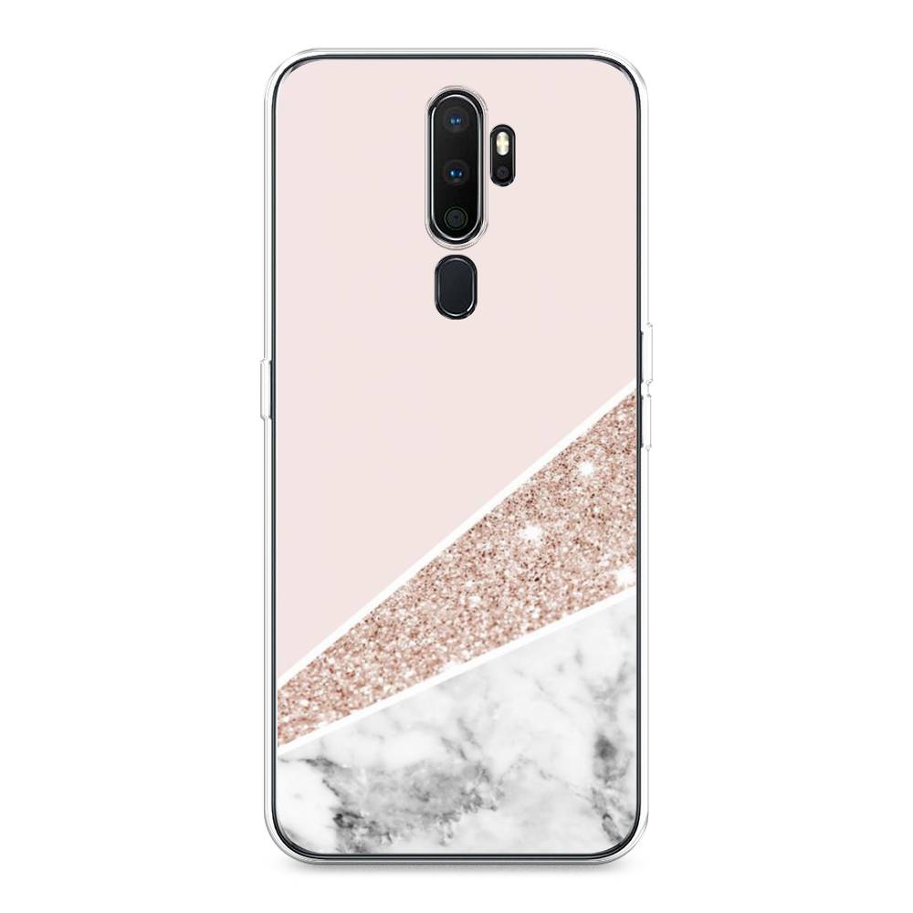 

Чехол на Oppo A5 "Блестящий розовый мрамор", 251950-3