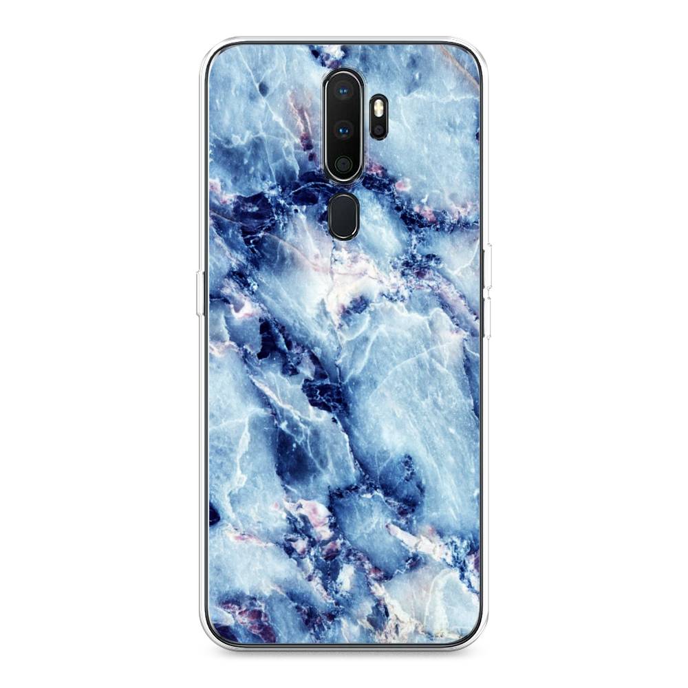 

Чехол на Oppo A5 "Мрамор с синими прожилками", Синий, 251950-3
