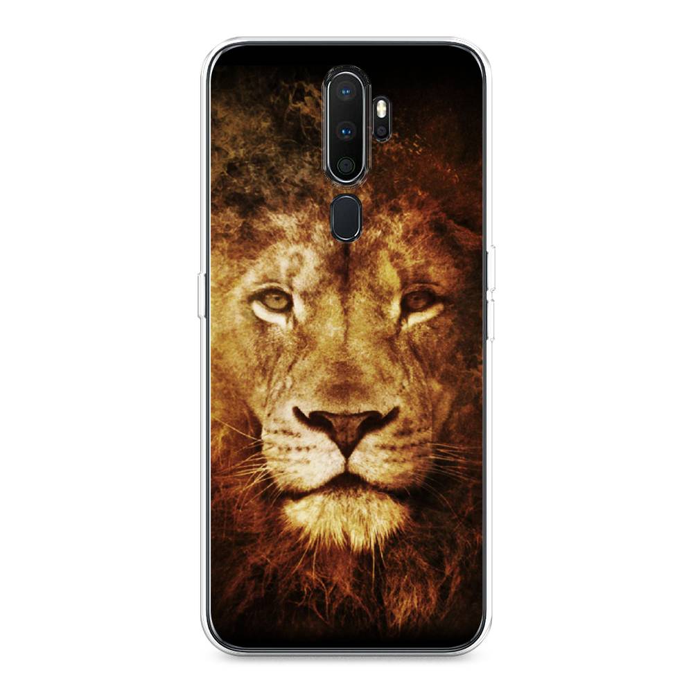 

Чехол на Oppo A5 "Лев", Черный;коричневый;желтый, 251950-6