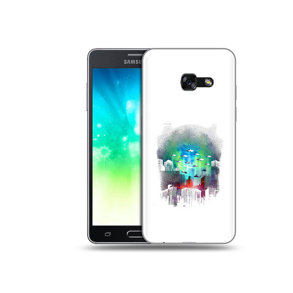 

Чехол MyPads Tocco для Samsung Galaxy A3 (2017) город в свечении (PT51197.565.296), Прозрачный, Tocco