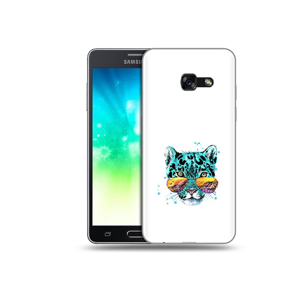 

Чехол MyPads Tocco для Samsung Galaxy A3 (2017) голубой лео (PT51197.565.294), Прозрачный, Tocco