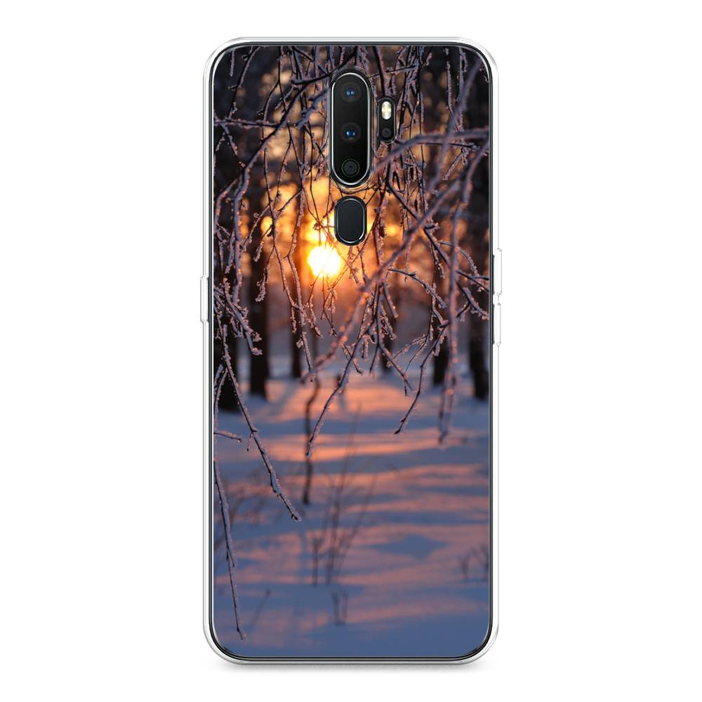 

Чехол на Oppo A5 "Зима 7", Оранжевый;розовый;черный, 251950-2