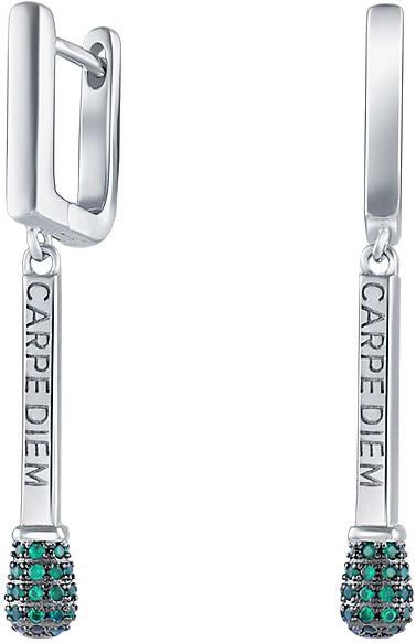 

Серьги женские Silver Wings 22CARPEDIEME-127 из серебра, цирконий, 22CARPEDIEME-127