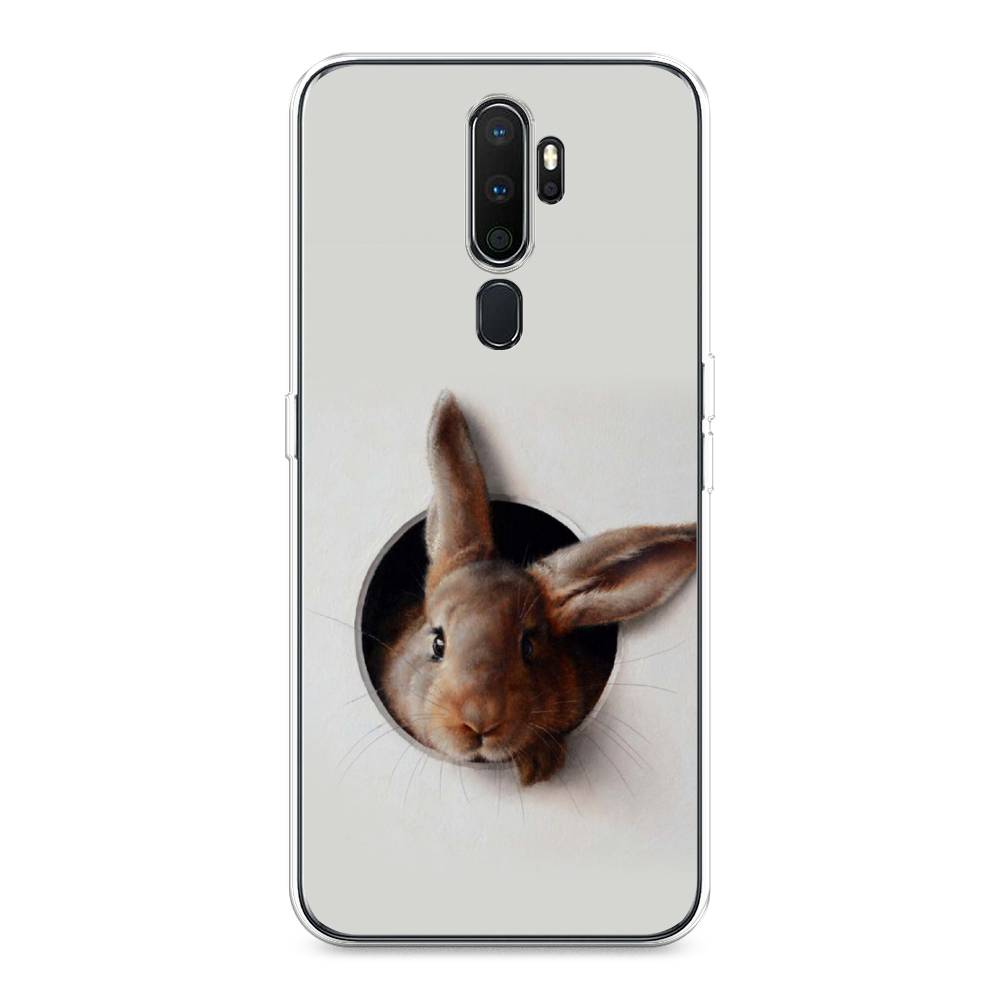 

Чехол на Oppo A5 "Любопытный кролик", Серый;коричневый, 251950-1