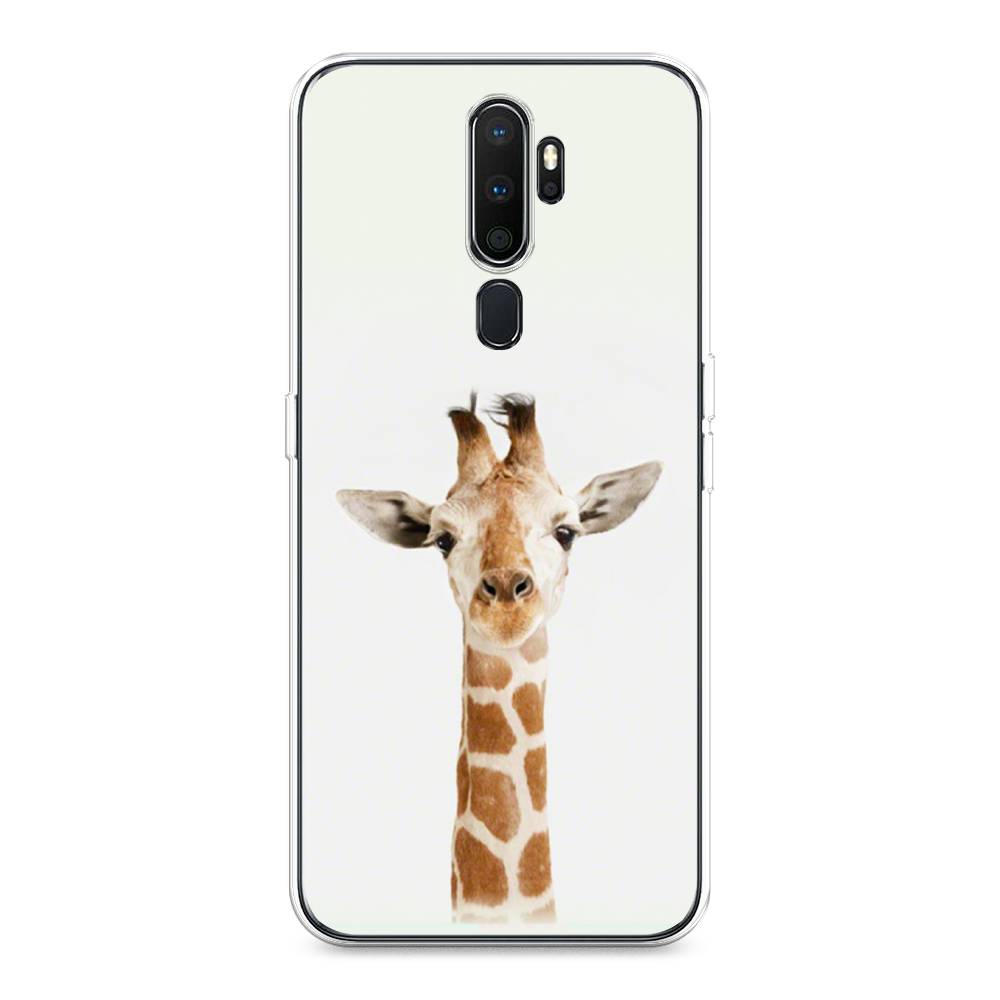 

Чехол на Oppo A5 "Любопытный жираф", Бежевый;коричневый, 251950-1
