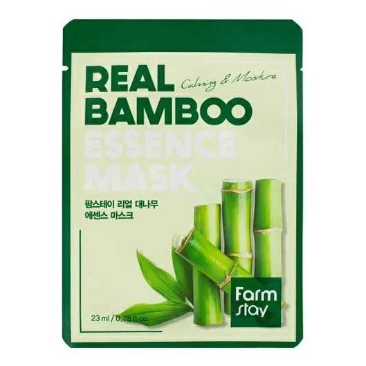 фото Маска тканевая для лица farmstay real bamboo 1 шт