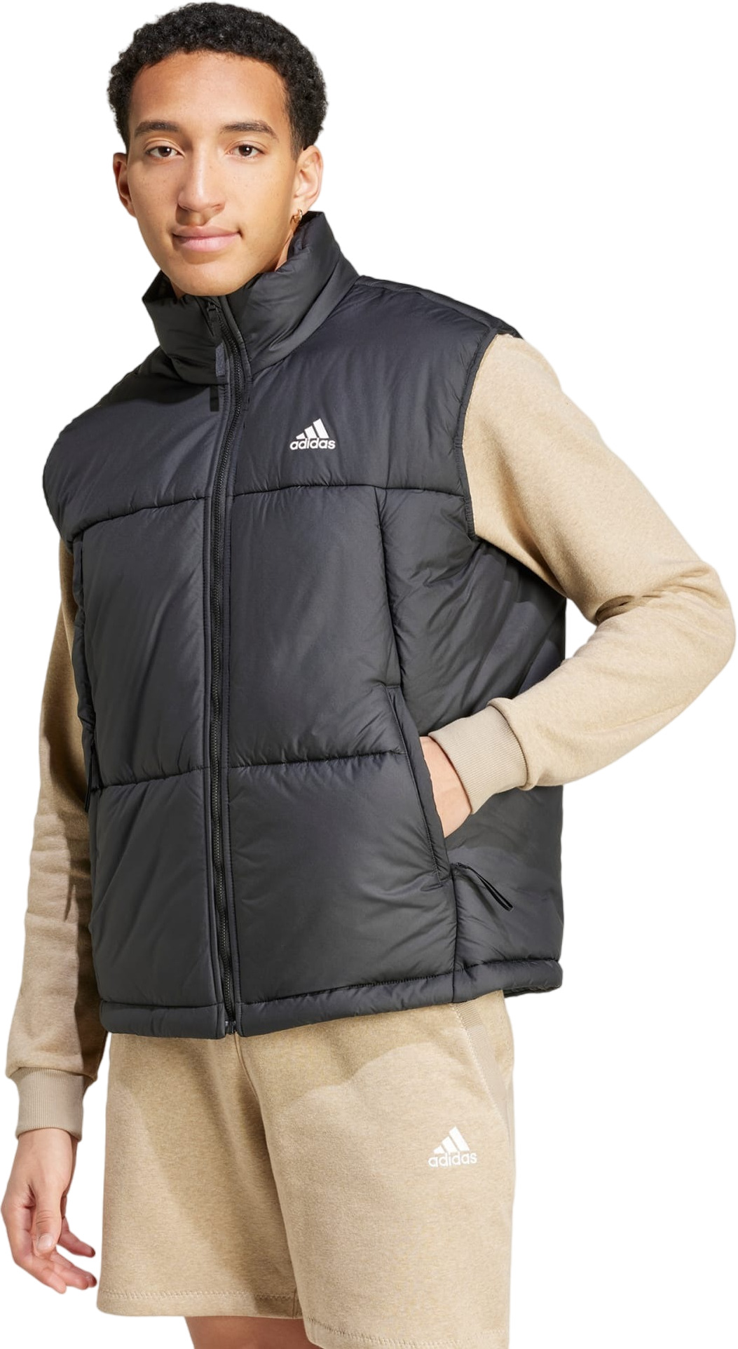 Утепленный жилет мужской Adidas BSC 3S PUFFY VE черный 2XL