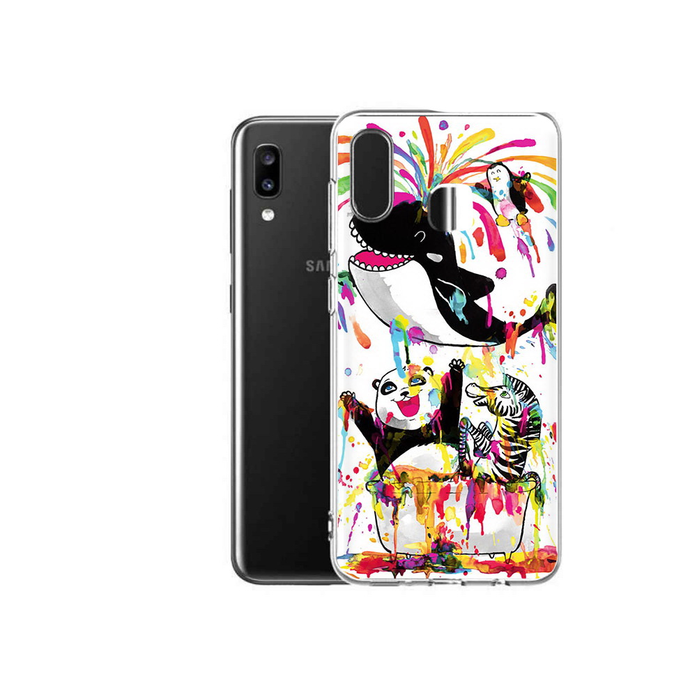 

Чехол MyPads Tocco для Samsung Galaxy A20 Хиппи кит, Прозрачный, Tocco