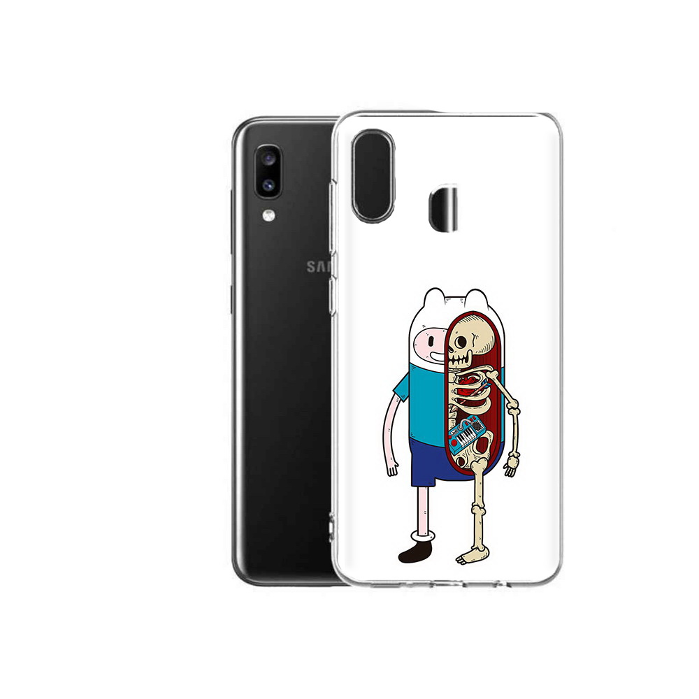 

Чехол MyPads Tocco для Samsung Galaxy A20 Финн скелет, Прозрачный, Tocco