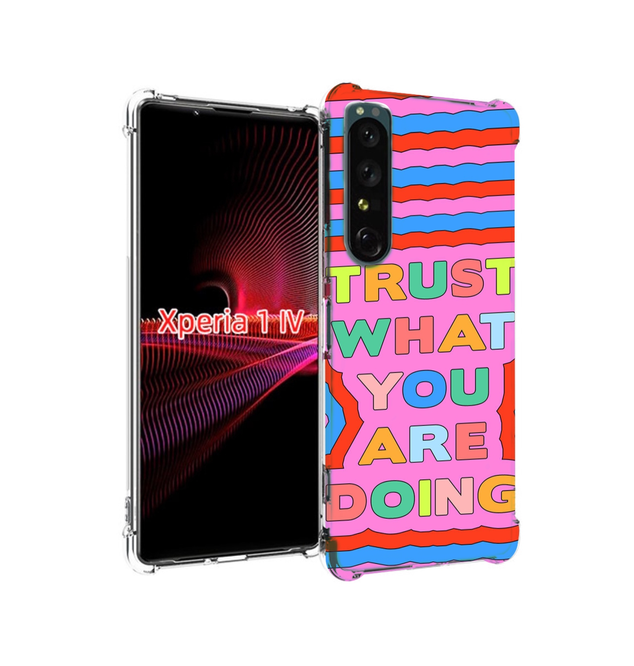 

Чехол накладка MyPads верь-в-то-что-ты-делаешь для Sony Xperia 1 IV, Прозрачный, Tocco