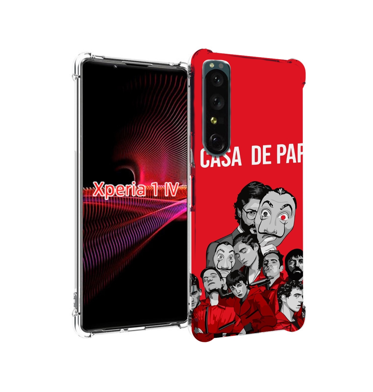 

Чехол накладка MyPads бумажный-дом-команда для Sony Xperia 1 IV, Прозрачный, Tocco