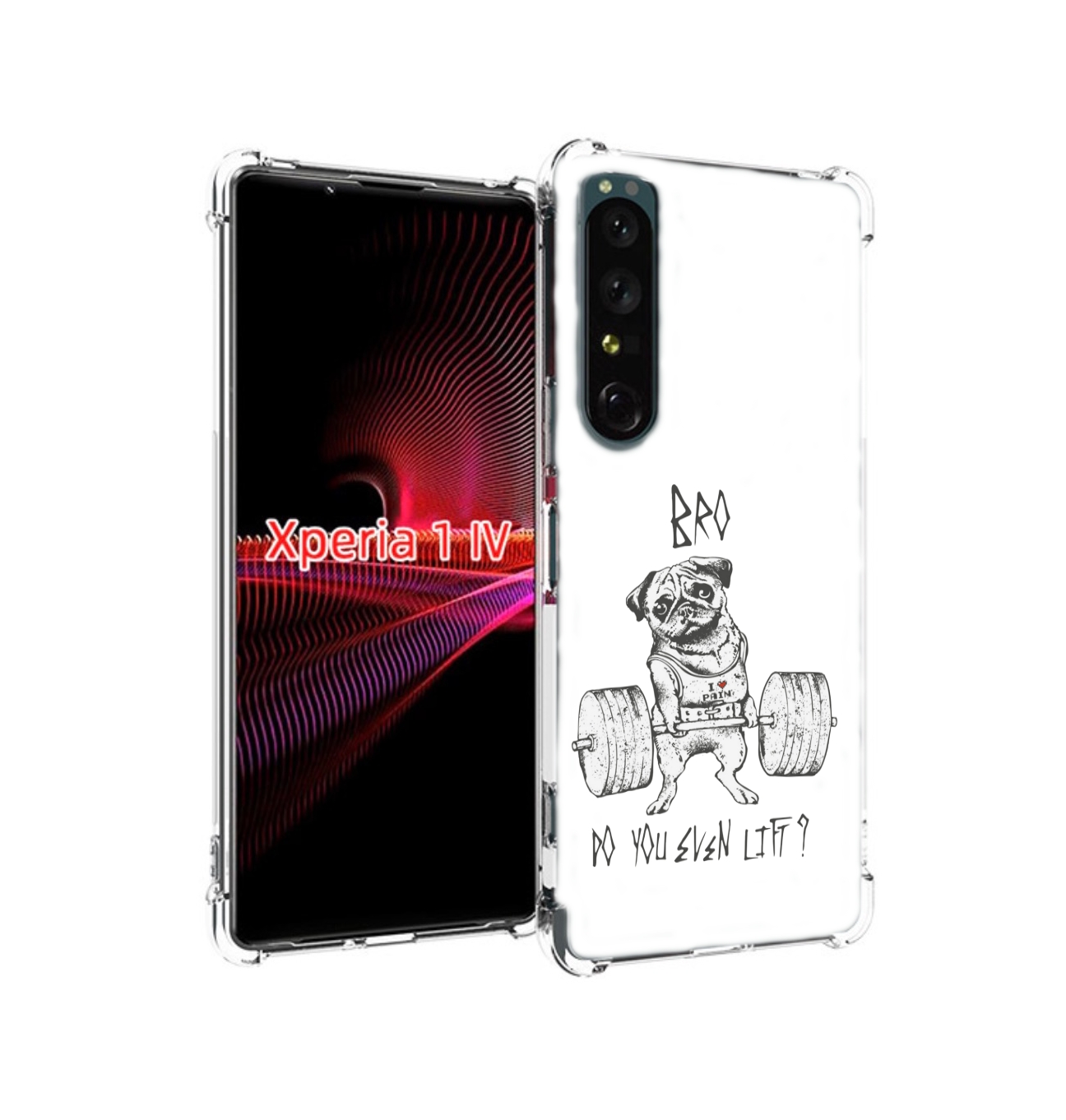 

Чехол накладка MyPads брат ты подкачался мужской для Sony Xperia 1 IV, Прозрачный, Tocco