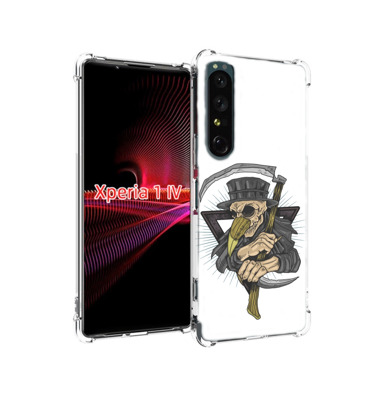 

Чехол накладка MyPads борец-с-чумой для Sony Xperia 1 IV, Прозрачный, Tocco