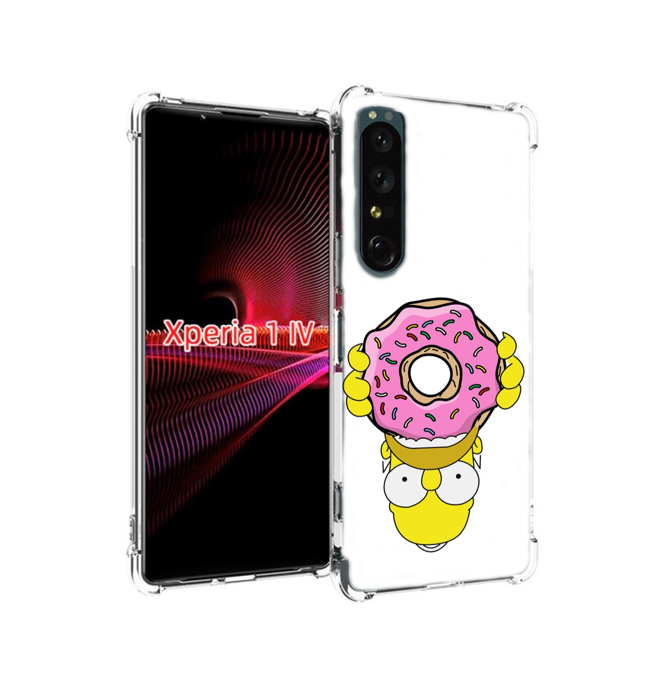 

Чехол накладка MyPads большой-пончик для Sony Xperia 1 IV, Прозрачный, Tocco