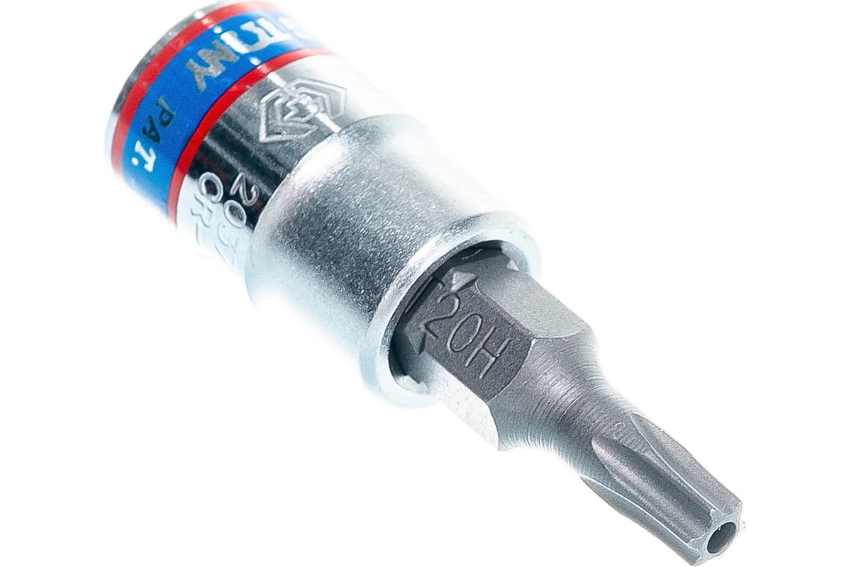 

Насадка (бита) торцевая 1/4, TORX, T20, L = 37 мм, с отверстием