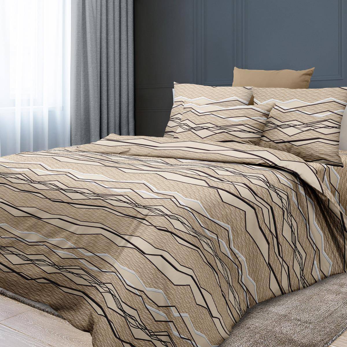 

Постельное белье Ивановотекстиль 2 спальное бязь ГОСТ Панорама, Панорама