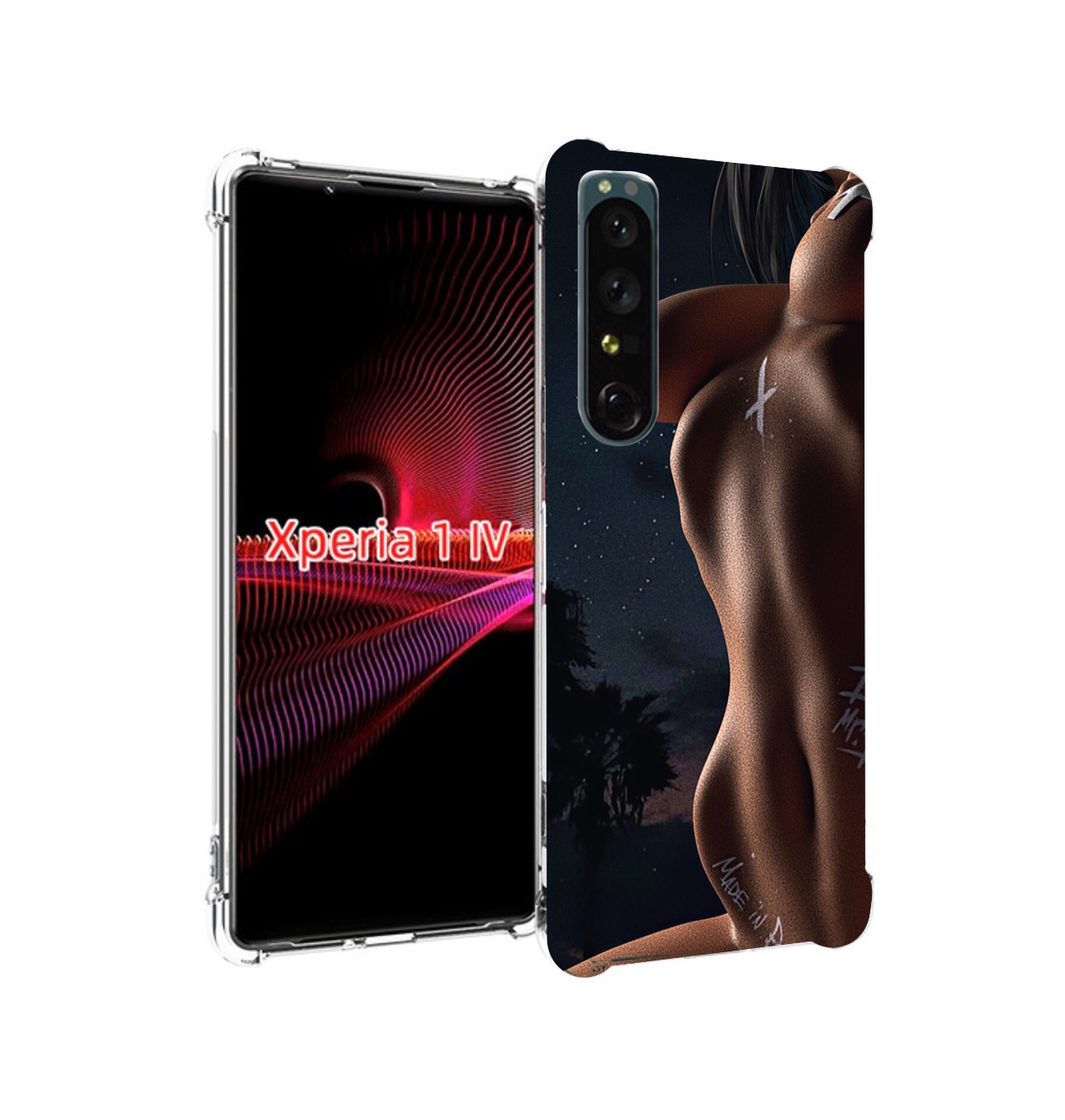 

Чехол накладка MyPads белые-татуировки-на-теле для Sony Xperia 1 IV, Прозрачный, Tocco