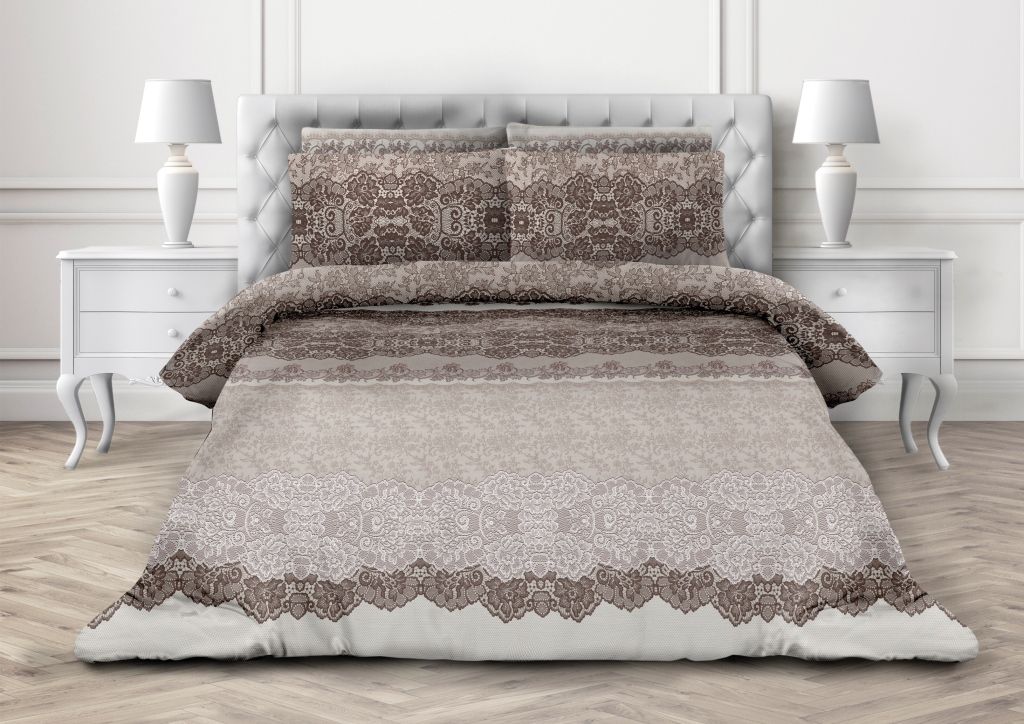 

Постельное белье Ивановотекстиль евро бязь ГОСТ Дымчатый шик, Дымчатый шик